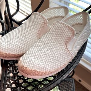 ESPRIT White Perforated Eliana Espadrille Flat - Women 8M